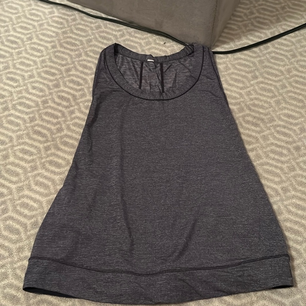 Lulu lemon dark purple razor back tank size 6